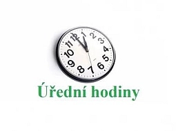 Hlavní prázdniny a úřední hodiny