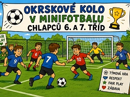 Okrskové kolo v minifotbalu chlapců 6. a 7. tříd