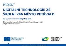 Digitální technologie ZŠ Školní 246 město Petřvald